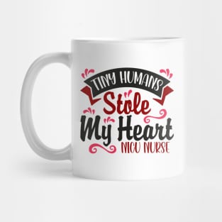 NICU Nurse Valentines Day Gift, Tiny Humans Stole My Heart Mug